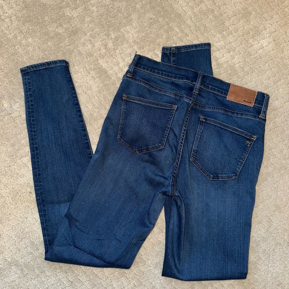 Madewell Roadtripper Dark Wash Blue Skinny Jeans size 27